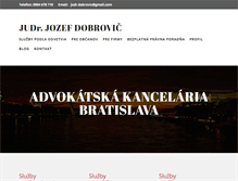 Tablet Screenshot of dobrovic.sk